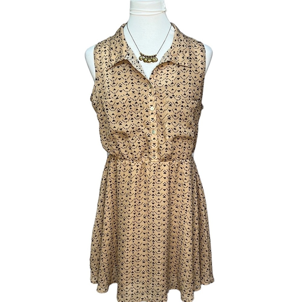 Freebird Geometric Triangle Design Dress